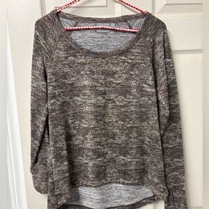 Athleta Heathered Gray Knit Top